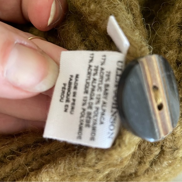 NWT ULLA JOHNSON Greta Wool Knit Cardigan Olive Large - Picture 12 of 16